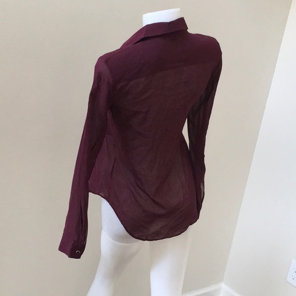 Theory sheer button down - Picture 4 of 6